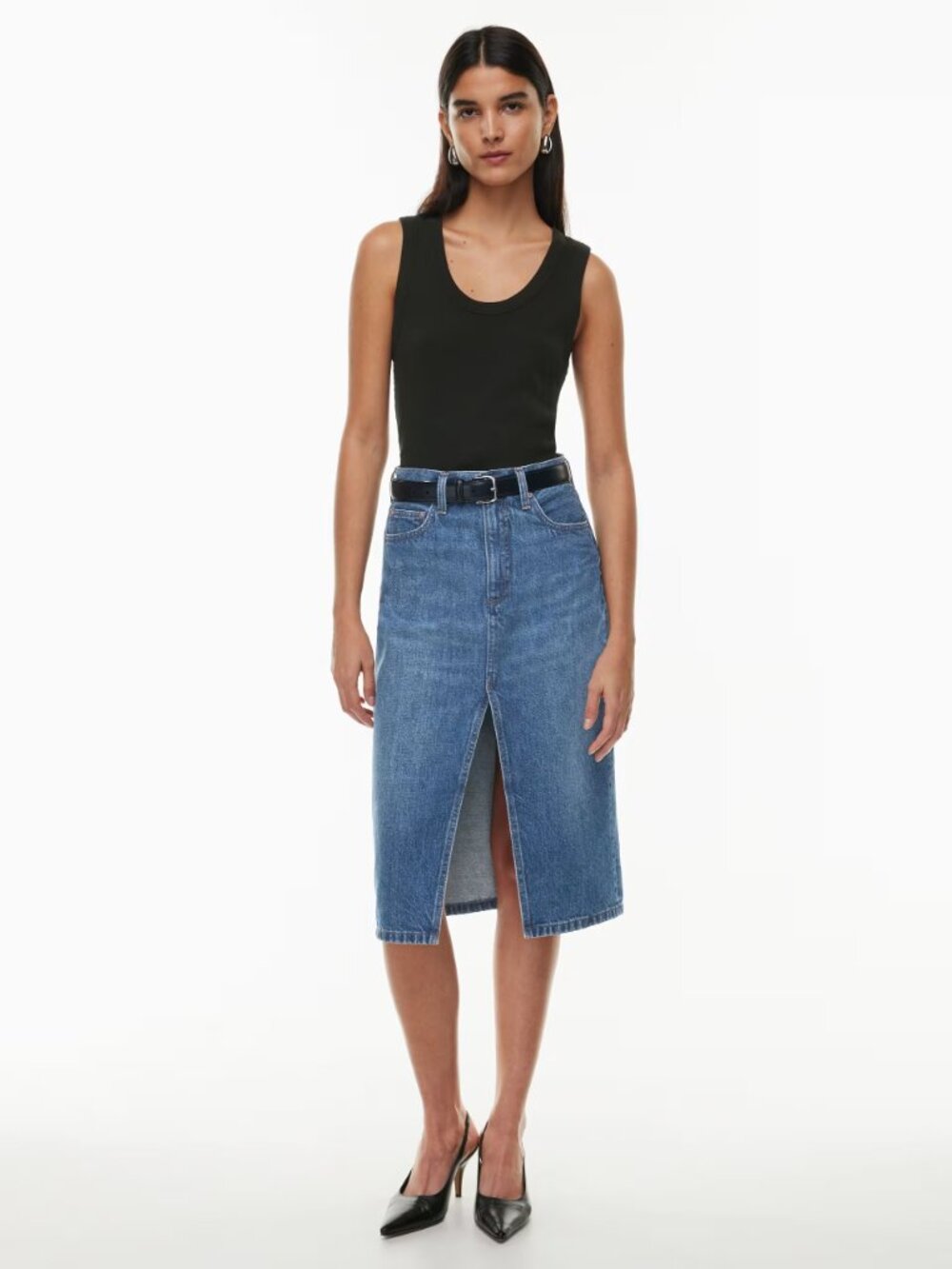 Aritzia The '90s Halle Jean Skirt - Size 10